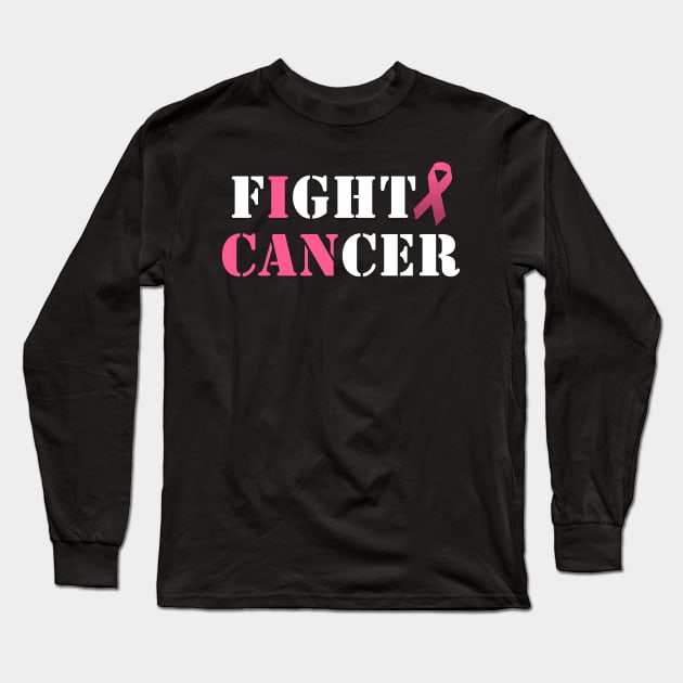 Fight Breast cancer design Long Sleeve T-Shirt by mangobanana